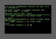 Adventure Quest IV for Commodore 64 - Trip to Atlantis - game start.