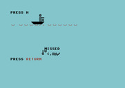 Adventure Quest IV for Commodore 64 - Lost at Sea - I missed harpooning the whale!