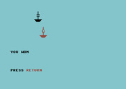 Adventure Quest IV for Commodore 64 - Lost at Sea - I won the race!