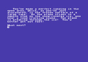 Adventure Quest IV for Commodore 64 - Castle Adventure - made a perfect landing...