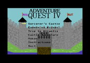 Adventure Quest IV for Commodore 64 - The main menu for side B of the disk.