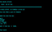 Adventure Quest IV for IBM PC/Compatibles - Amulet of Yendor - Game over.