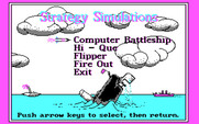 Adventure Quest IV for IBM PC/Compatibles - Disk 2 title screen and menu.