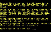 Adventure Quest IV for IBM PC/Compatibles - Fire Fighter - Game instructions, part 2.
