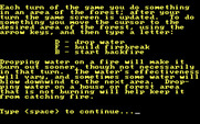 Adventure Quest IV for IBM PC/Compatibles - Fire Fighter - Game instructions, part 3...