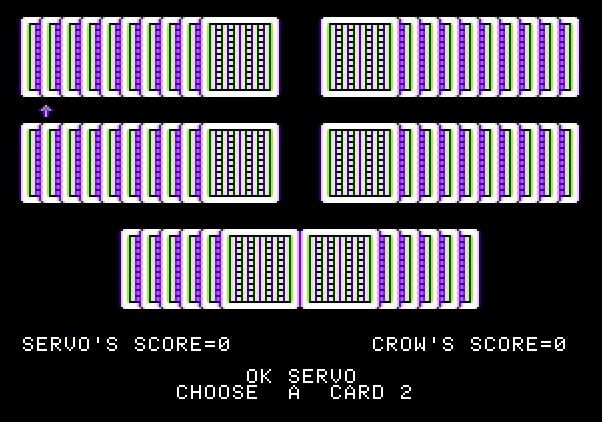 Adventure Quest IV Apple II Screenshot: Concentration - Game start.