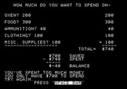 Adventure Quest IV for Apple II - Wagons West - Setting up a new game.