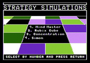 Adventure Quest IV for Apple II - Side A title screen and menu.