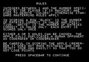 Adventure Quest IV for Apple II - Mindmaster -  Game instructions.