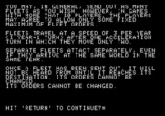 Adventure Quest IV for Apple II - Galactic Empires - Instrucitons, continued...