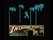 Indiana Jones and the Last Crusade: The Action Game for MSX - Jumping from rope to rope.
