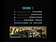 Indiana Jones and the Last Crusade: The Action Game for MSX - Main menu.