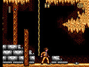 Indiana Jones and the Last Crusade: The Action Game for Sega Master System - At the bottom of a long rope...