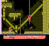 Indiana Jones and the Last Crusade: The Action Game for NES / Famicom - Climbing down a rope...
