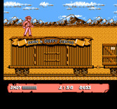 Indiana Jones and the Last Crusade: The Action Game for NES / Famicom - Time to escape the train.