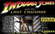 Indiana Jones and the Last Crusade: The Action Game for IBM PC/Compatibles - Title screen.