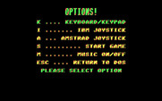 Indiana Jones and the Last Crusade: The Action Game for IBM PC/Compatibles - The main menu.