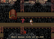 Indiana Jones and the Temple of Doom for Arcade - On more difficult levels there are conveyer belts to deal with...