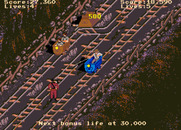 Indiana Jones and the Temple of Doom for Arcade - Tracks become more complex as the game progresses...