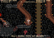 Indiana Jones and the Temple of Doom for Arcade - You can slide down the chutes, but not walk up them...
