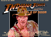 Indiana Jones and the Temple of Doom for Arcade - Title screen.