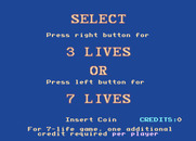 Indiana Jones and the Temple of Doom for Arcade - You can choose to start with either 3 or 7 lives.