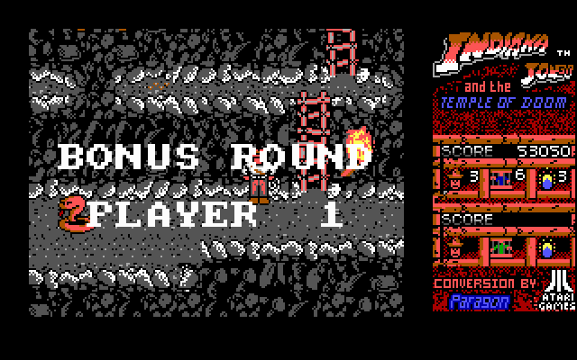 Indiana Jones and the Temple of Doom IBM PC/Compatibles Screenshot: Time for a bonus round!
