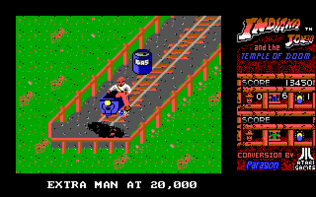 Indiana Jones and the Temple of Doom IBM PC/Compatibles Screenshot: We walk from here...