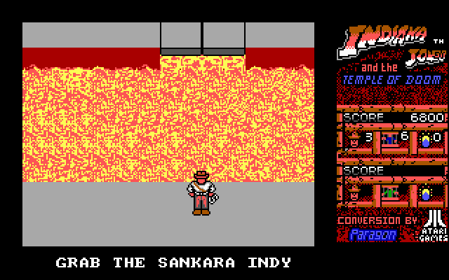 Indiana Jones and the Temple of Doom IBM PC/Compatibles Screenshot: Time to grab the Sankara stones!