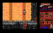 Indiana Jones and the Temple of Doom for IBM PC/Compatibles - Don't fall in the lava when crossing this bridge!