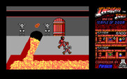 Indiana Jones and the Temple of Doom for IBM PC/Compatibles - Don't fall in the lava while running from a guard!