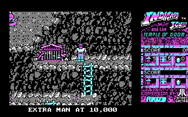 Indiana Jones and the Temple of Doom IBM PC/Compatibles Screenshot: Locate and rescue the captive children...