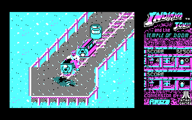 Indiana Jones and the Temple of Doom IBM PC/Compatibles Screenshot: End of the line...