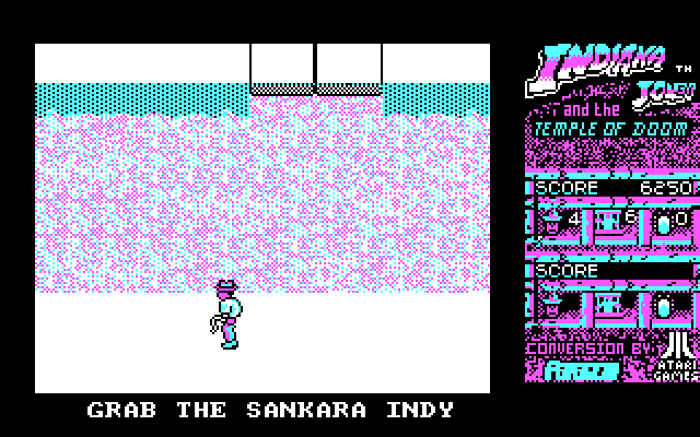 Indiana Jones and the Temple of Doom IBM PC/Compatibles Screenshot: Time to grab the Sankara stones.