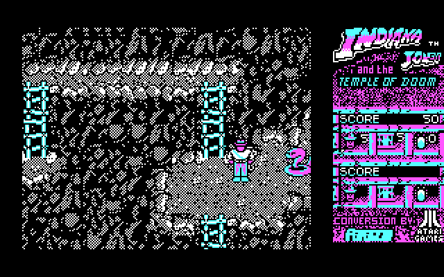 Indiana Jones and the Temple of Doom IBM PC/Compatibles Screenshot: Watch out for snakes!