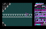 Indiana Jones and the Temple of Doom for IBM PC/Compatibles - Crossing the bridge; don't get hit by fireballs!