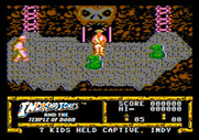 Indiana Jones and the Temple of Doom for Apple II - Game start.