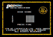 Indiana Jones and the Temple of Doom for Apple II - Press fire to start the game.
