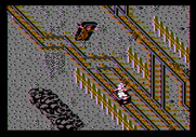 Indiana Jones and the Temple of Doom for Apple II - Some enemies behind me have derailed...
