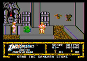 Indiana Jones and the Temple of Doom for Apple II - Watch out for that trap door, or you might fall into the lava!