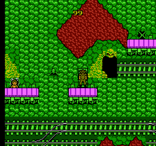 Indiana Jones and the Temple of Doom NES / Famicom Screenshot: Be careful on the conveyer belts...