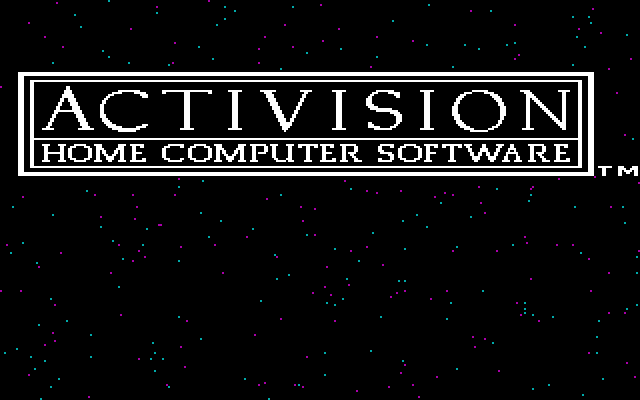 Ghostbusters IBM PC/Compatibles Screenshot: Activision logo.