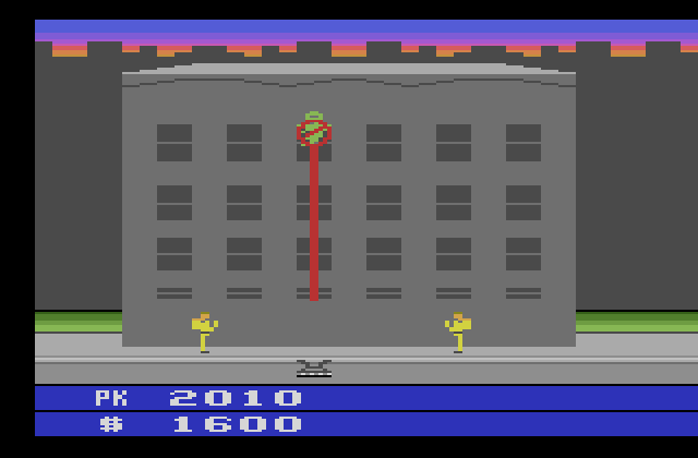 Ghostbusters Atari 2600 Screenshot: Ghost caught!
