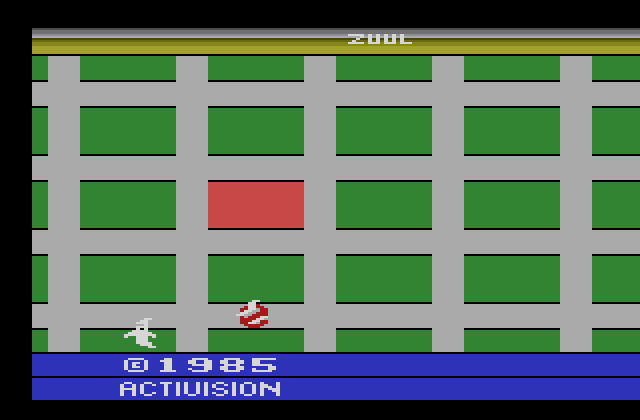 Ghostbusters Atari 2600 Screenshot: Starting screen.