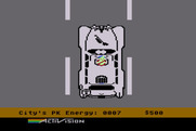 Ghostbusters for Atari 8-bit - Driving through the city...