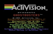 Ghostbusters for Commodore 64 - Loading screen.