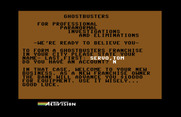Ghostbusters for Commodore 64 - Forming a new Ghostbusters franchise.