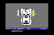 Ghostbusters for Commodore 64 - Drivingto the next location...with a ghost to catch!