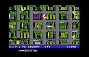Ghostbusters for Commodore 64 - Go to the flashing locations to find ghosts...