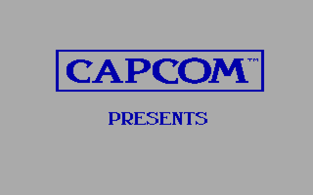 Hat Trick IBM PC/Compatibles Screenshot: Capcom logo.
